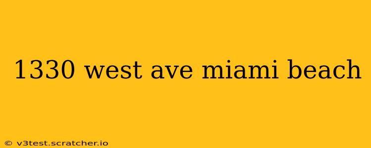 1330 west ave miami beach