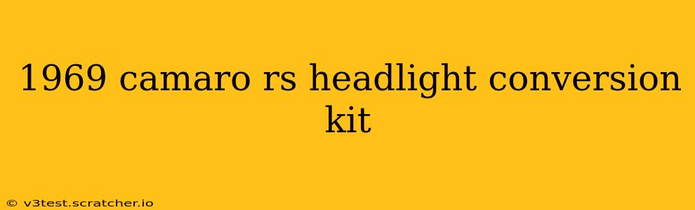 1969 camaro rs headlight conversion kit