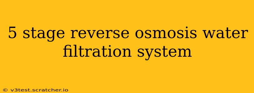5 stage reverse osmosis water filtration system