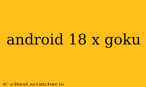 android 18 x goku