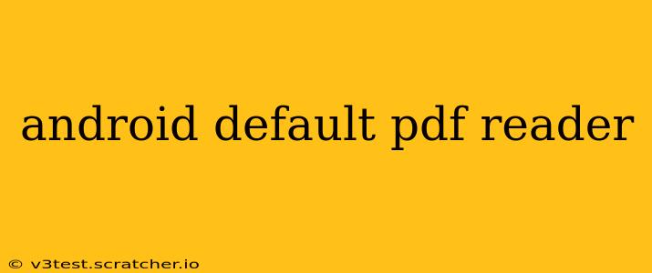 android default pdf reader