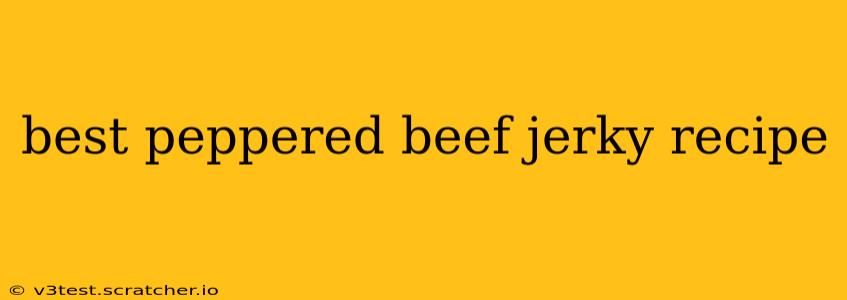 best peppered beef jerky recipe