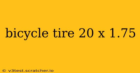 bicycle tire 20 x 1.75