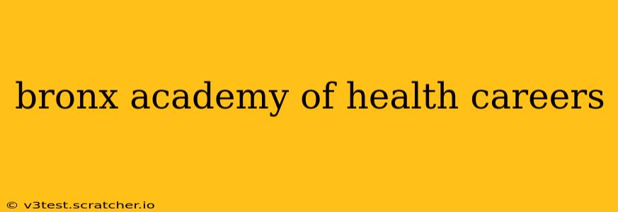 bronx academy of health careers