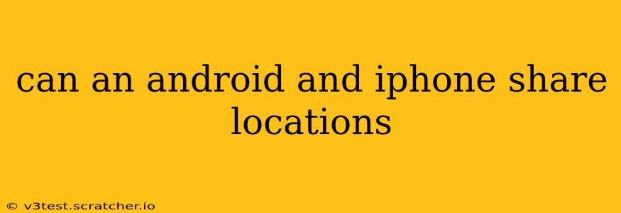 can an android and iphone share locations