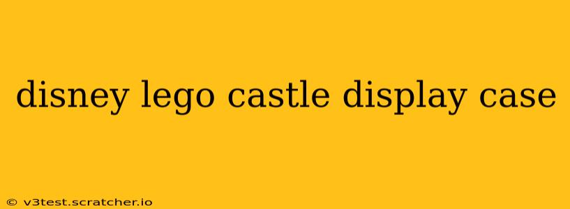 disney lego castle display case