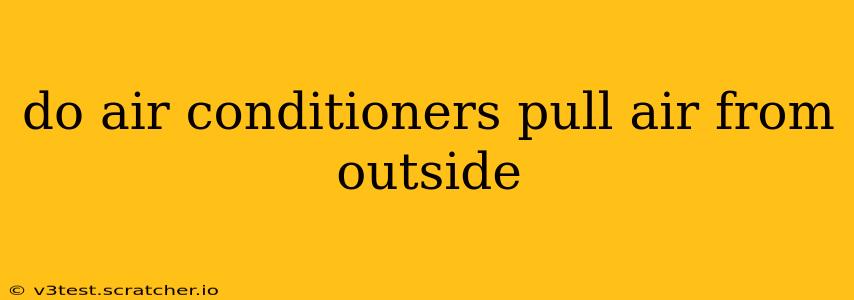 do air conditioners pull air from outside