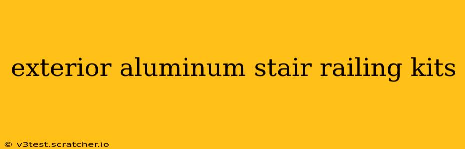 exterior aluminum stair railing kits