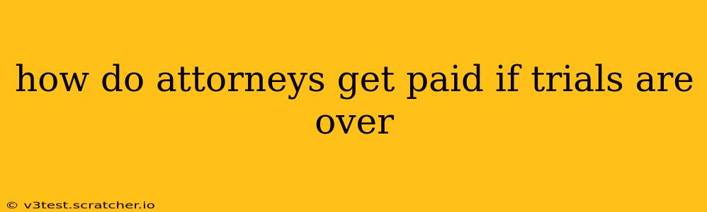 how do attorneys get paid if trials are over