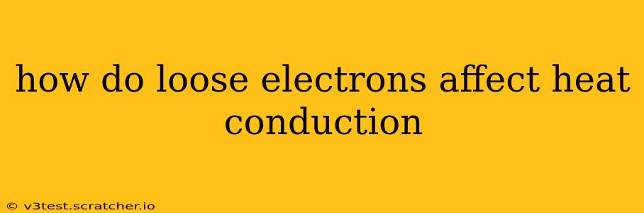 how do loose electrons affect heat conduction