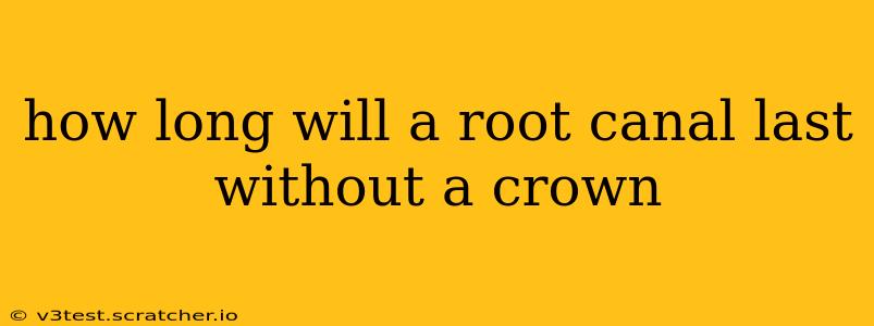 how long will a root canal last without a crown
