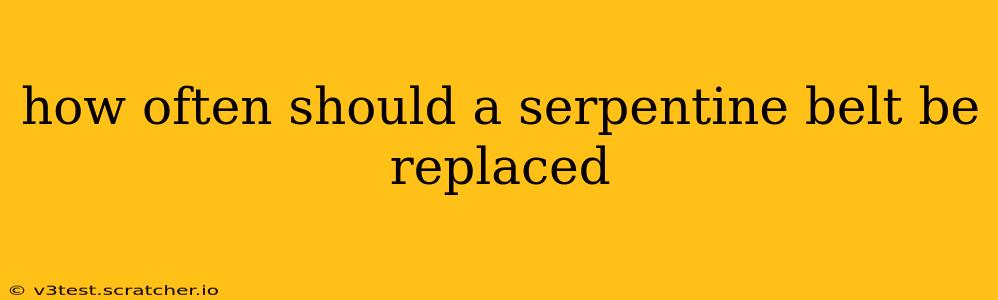how often should a serpentine belt be replaced