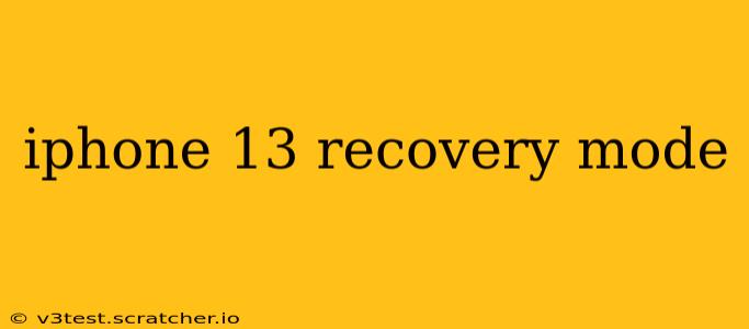 iphone 13 recovery mode