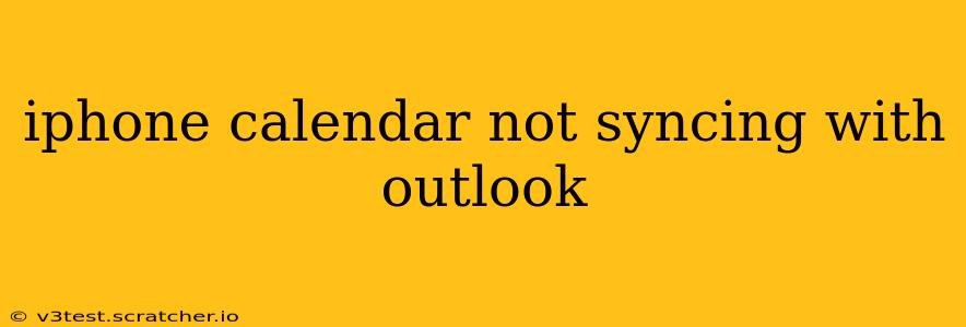 iphone calendar not syncing with outlook