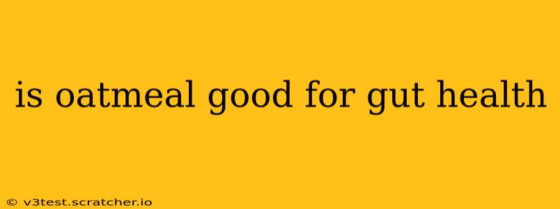 is oatmeal good for gut health