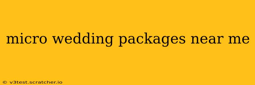 micro wedding packages near me