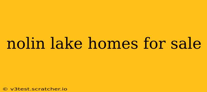 nolin lake homes for sale