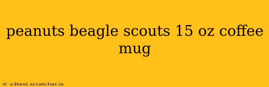 peanuts beagle scouts 15 oz coffee mug