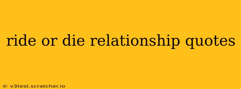 ride or die relationship quotes