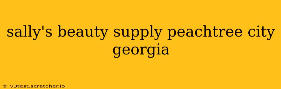 sally's beauty supply peachtree city georgia