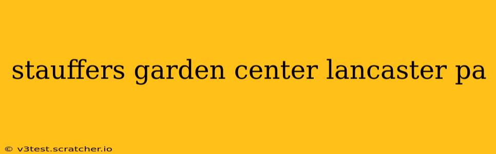 stauffers garden center lancaster pa