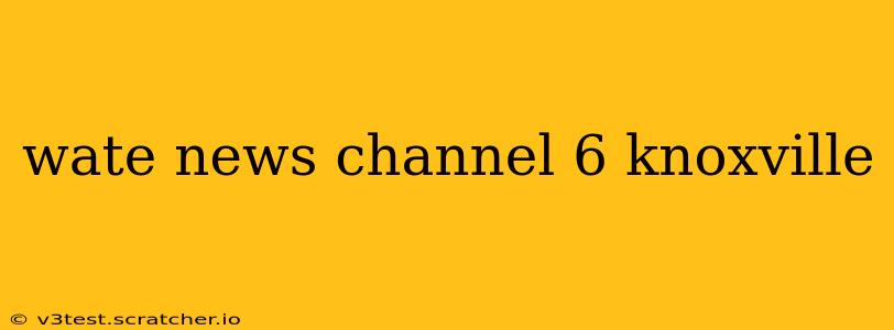 wate news channel 6 knoxville